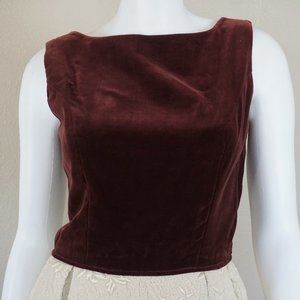 Handmade Vintage Dress with Velvet Bodice